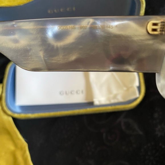 Gucci Yellow and Blue Sunglasses Case